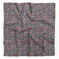 thumbnail image 1 of Bimba Gray Magnolia Bud Floral Pure Silk Printed Head Bandanas Summer Neck Wrap Scarf 40 x 40 Inches, 1 of 6