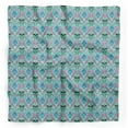 thumbnail image 1 of Bimba Green Damask Skull Printed Pure Silk Scarf For Hair Neck Head Bandanas For Women 40 x 80 Inches, 1 of 1