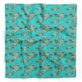 thumbnail image 1 of Bimba Green Rose Wreath Floral Printed Pure Silk Scarf Neck Wrap Summer Hair Bandanas For Women 40 x 80 Inches, 1 of 6