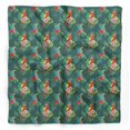 thumbnail image 1 of Bimba Green Stripe & Bird Printed Pure Silk Scarf Neck Wrap Summer Hair Bandanas For Women 40 x 80 Inches, 1 of 6