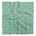 thumbnail image 1 of Bimba Green Vector Design Damask Printed Pure Silk Scarf For Hair Neck Head Bandanas For Women 40 x 80 Inches, 1 of 6