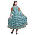 thumbnail image 1 of Bimba Indian Kurtis For Women Printed A Line Anarkali Kurti Casual Dress, 1 of 5