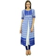 thumbnail image 1 of Bimba Kurta Designer Kurti Cotton Straight Blouse Indian Ethnic Wear, 1 of 8