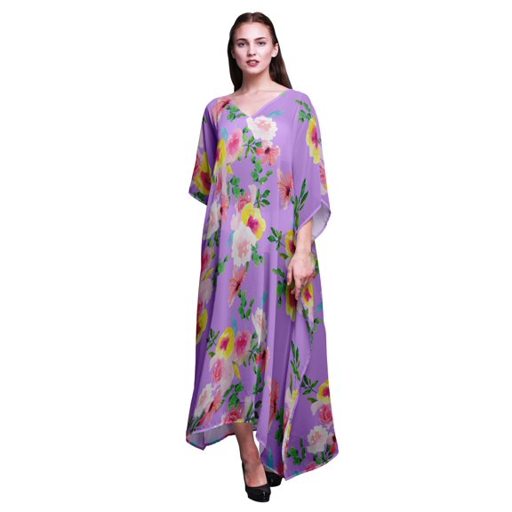 Bimba Ladies Plus Size Kaftan Summer Wear Beach Coverup Kimono Caftan