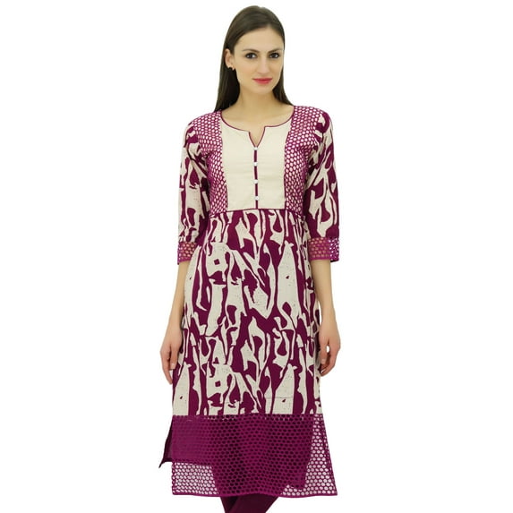Bimba Ladies Straight Kurta Designer Kurti Dress Ethnic Ladies Custom Clothing