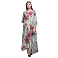 thumbnail image 1 of Bimba LadiesÃ‚Â&nbsp;KaftanÃ‚Â&nbsp;Holiday Loungewear Maxi Dress Beach Coverup, 1 of 5