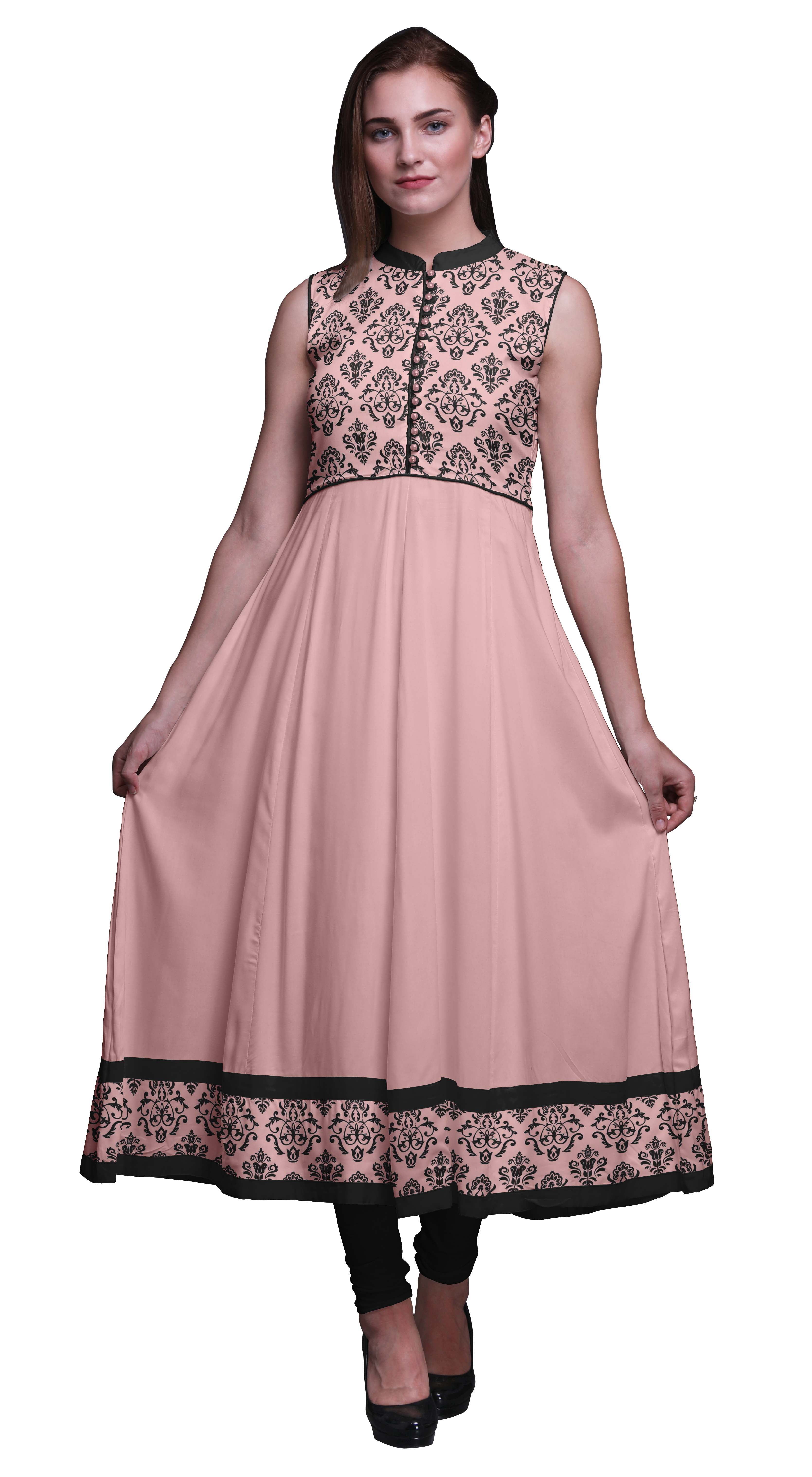 sachin and babi light blue dress Dusty Pink Anarkali With Skirt Set – Kiara Dipti Gupta main image 0
