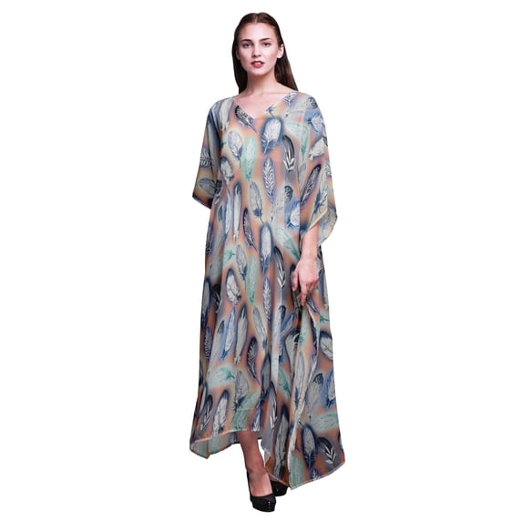 Bimba Long Caftan Maxi Dress Beach Swimwear Cover up Womens Kaftan