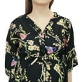 thumbnail image 1 of Bimba Moms Black Printed Maternity Kaftan With Drawstring Waist Maxi Dress-24, 1 of 6