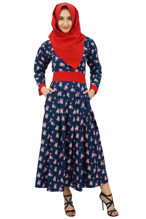Muslim Abaya Women Maxi Jilbab With Hijab Dress