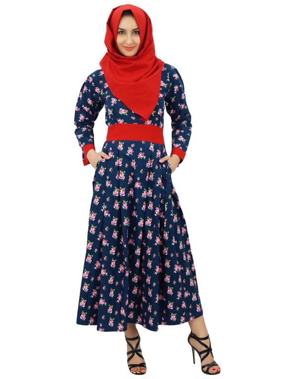 Muslim Abaya Women Maxi Jilbab With Hijab Dress