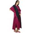 thumbnail image 1 of Bimba Nursing Mothers Cotton Kaftan Delivery Designer Maxi Caftan Night Gown, 1 of 7