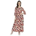 thumbnail image 1 of Bimba Pintuck Dresses For Womens Casual Summer Printed Summer Maxi Dress With Pockets, 1 of 7