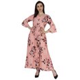 thumbnail image 1 of Bimba Pintuck Dresses For Womens Casual Summer Printed Summer Maxi Dress With Pockets, 1 of 7