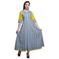 thumbnail image 1 of Bimba Print Long Anarkali For Women IndianÂ&nbsp;KurtiÂ&nbsp;Casual Ethnic Tunic, 1 of 5