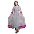 thumbnail image 1 of Bimba Printed Anarkali DressÂ&nbsp;ForÂ&nbsp;Women Indian Kurti Sleeveless Flared Kurta, 1 of 6