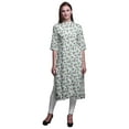 thumbnail image 1 of Bimba Printed Button Down Straight Tunic Dresses For Women Kurti Large, 1 of 6