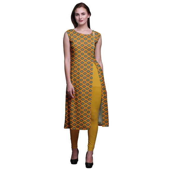 Bimba Printed Kurta Summer Wear Ladies Kurti Straight Tunic Tops Women