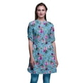 thumbnail image 1 of Bimba Printed Kurtis For Women Short Kurti For Girls Straight Tunic Tops, 1 of 6