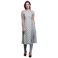 thumbnail image 1 of Bimba Printed Long Kurti Dress Straight Tunic DressesÂ&nbsp;ForÂ&nbsp;Women Indian Top, 1 of 6