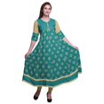 thumbnail image 1 of Bimba Printed Long Kurti For Women Anarkali Dress Indian Casual Top Tunic, 1 of 5