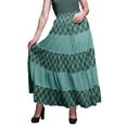 thumbnail image 1 of Bimba Printed Maxi Skirts Women Bohemian Gypsy Style Long Cotton Skirt, 1 of 5
