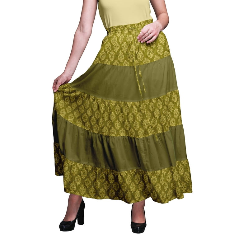 Bimba Printed Maxi Skirts Women Bohemian Gypsy Style Long Cotton Skirt Walmart