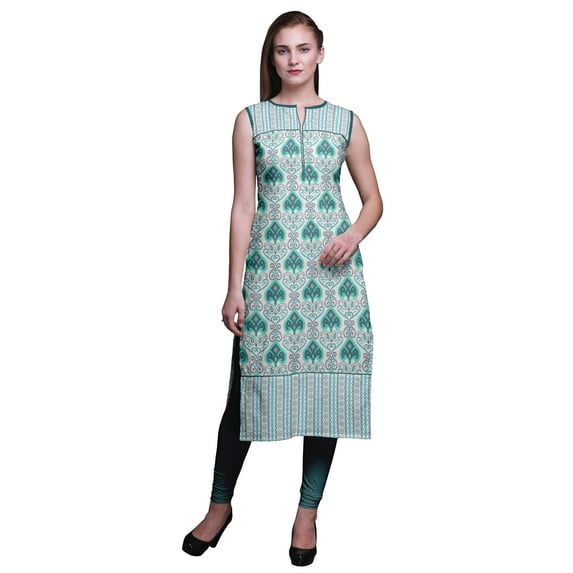 Bimba Printed Sleeveless Straight Tunic Dresses For Women Summer Clothing Large