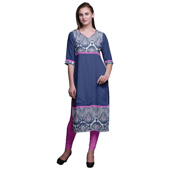 Bimba Printed Straight Tunic Dresses For Women Printed Indian Clothing