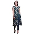 thumbnail image 1 of Bimba Printed Straight Tunic DressesÂ&nbsp;ForÂ&nbsp;Women Sleeveless Side Slit Kurti, 1 of 6