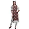 thumbnail image 1 of Bimba PrintedÂ&nbsp;KurtiÂ&nbsp;Summer Wear Kurta Straight Tunic Dresses For Women, 1 of 6
