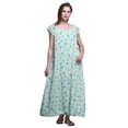 thumbnail image 1 of Bimba PrintedÂ&nbsp;NightwearÂ&nbsp;For Women Rayon Long Maxi Dress Sleepdress Night Gown, 1 of 4