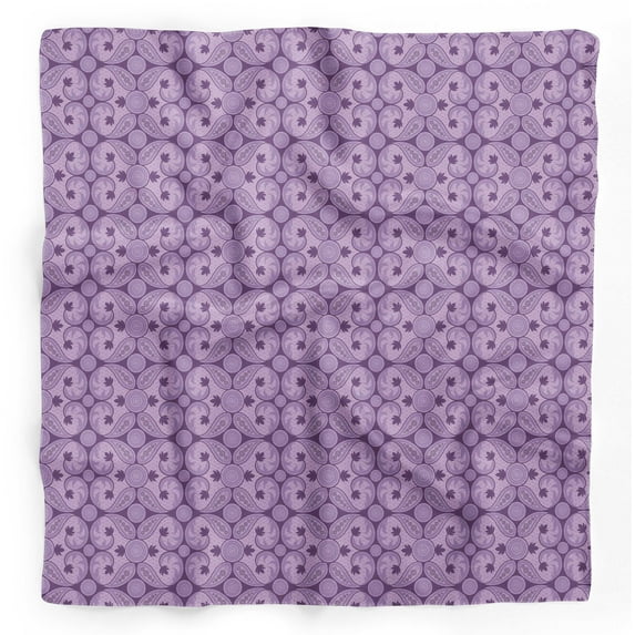 Bimba Purple Paisleys Paisley Pure Silk Printed Scarf Dupatta Head Neck Wrap Bandanas For Women 40 x 40 Inches