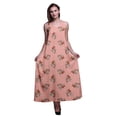 thumbnail image 1 of Bimba Rayon Floral Ladies Printed Backless Spaghetti Strap Long Maxi Evening Party Dress-X-Large, 1 of 4