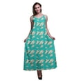 thumbnail image 1 of Bimba Rayon Floral Printed Womens Long Dress Chic Bohemian Summer Maxi Beach Wear-X-Large, 1 of 5