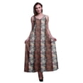 thumbnail image 1 of Bimba Rayon Floral Womens Long Casual Dress Spaghetti Strap Summer Maxi Sundress-Small, 1 of 5