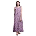 thumbnail image 1 of Bimba Rayon Maxi Nightwear Ladies Rayon Printed Sleeveless Night Gown Maxi Dress-XS, 1 of 5