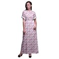 thumbnail image 1 of Bimba Rayon Rays Tie-Dye Printed Womenâ€™s Long MaxiÂ&nbsp;DressÂ&nbsp;Gown With Side Slit-XXX-Large, 1 of 6