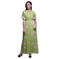 thumbnail image 1 of Bimba Rayon Rose & Ranunculus Floral Printed Womenâ€™s Long MaxiÂ&nbsp;DressÂ&nbsp;Gown With Side Slit-XSmall, 1 of 6