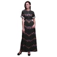 thumbnail image 1 of Bimba Rayon Shibori Tie-Dye Ladies Long Gown Boho Beach Cocktail Party Maxi SlitÂ&nbsp;Dress-X-Large, 1 of 6