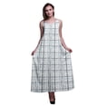 thumbnail image 1 of Bimba Rayon Shibori Womenâ€™s Adjustable Spaghetti Strap Long Maxi Print Dress Bohemian-XSmall, 1 of 4