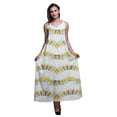 thumbnail image 1 of Bimba Rayon Tie-Dye Ladies Printed Backless Spaghetti Strap Long Maxi Evening Party Dress-Small, 1 of 5