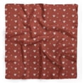 thumbnail image 1 of Bimba Red Heart & Dots Pure Silk Printed Scarf Dupatta Head Neck Wrap Bandanas For Women 40 x 80 Inches, 1 of 6