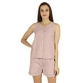 thumbnail image 1 of Bimba Sexy Schiffli Nightwear Set For Womens 2 Pcs Summer V-Neck Sleeveless Loungewear, 1 of 7