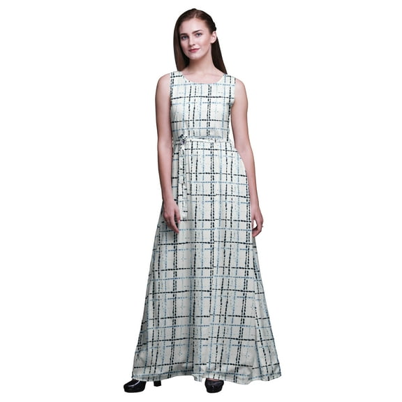 Bimba Shibori Ladies Printed Long Tank MaxiÂ DressÂ Resort Wear Evening Gown-Medium