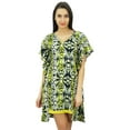 thumbnail image 1 of Bimba Short Polyester Kaftan Asymmetrical Caftan Coverup Chic Beach Clothing, 1 of 8