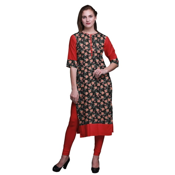 Bimba Straight Tunic Dresses For Women Printed Kurti Summer Kurta