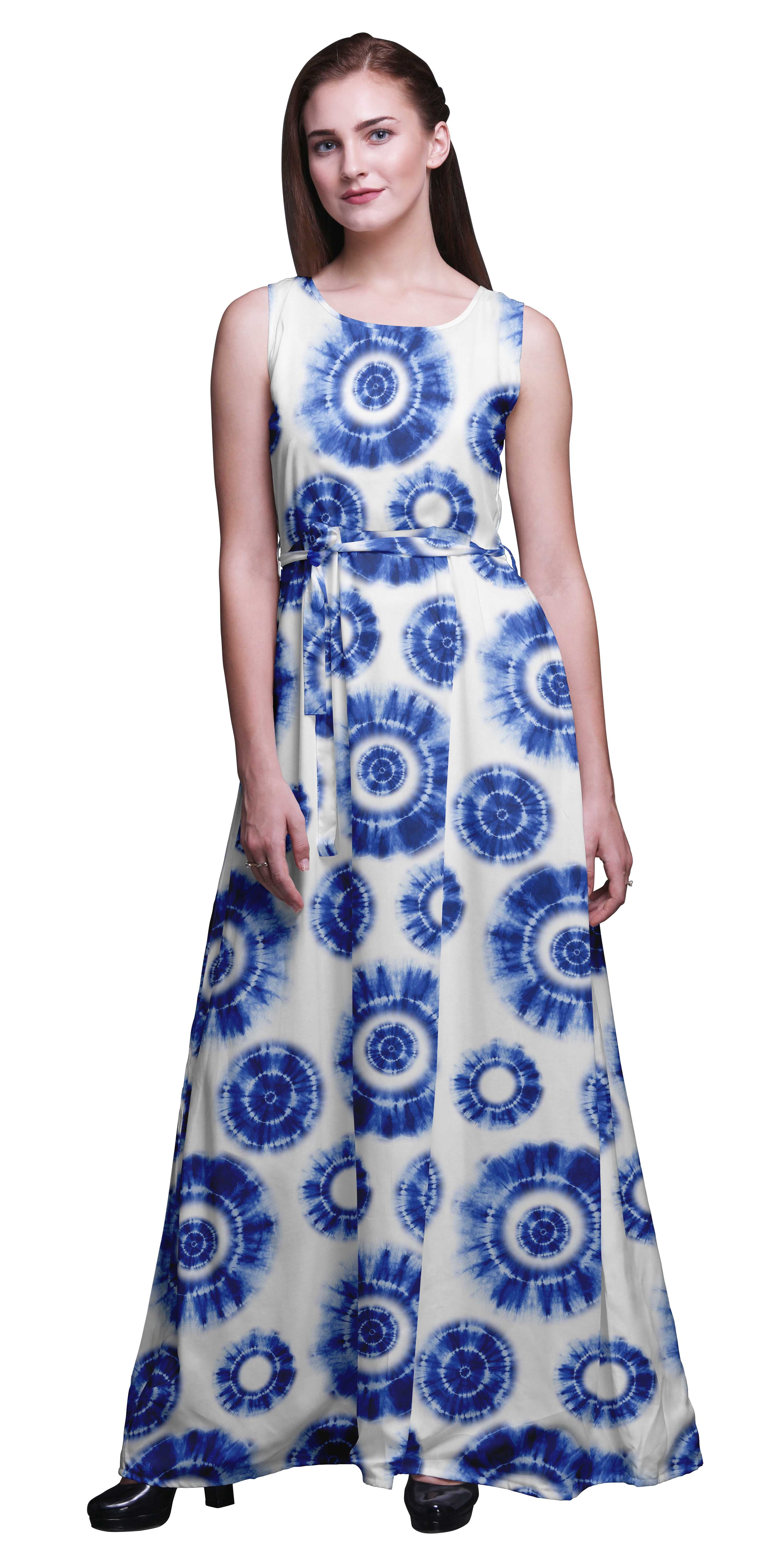 Tie-dye Effect Maxi Evening Gown