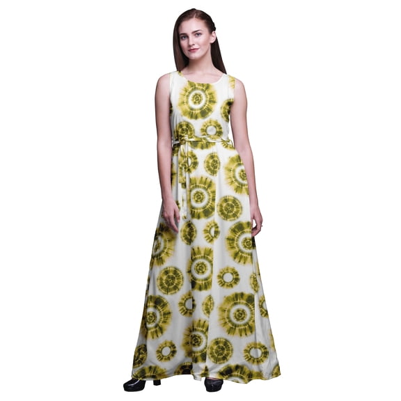 Bimba Tie-Dye Ladies Printed Long Tank MaxiÂ DressÂ Resort Wear Evening Gown-X-Large