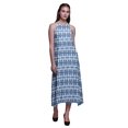 thumbnail image 1 of Bimba Tie-Dye Printed Women Backless Halter Neck Summer Holiday BeachÂ&nbsp;Dress-Large, 1 of 6